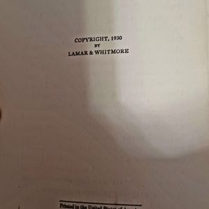 Vintage hardback book